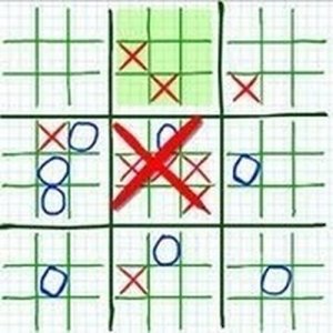Tactical Tic-Tac-Toe Board Game