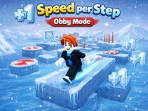+1 Speed per Step Obby Mode Online Arcade Game
