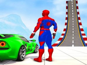 ZigZag Car Spiderman Racer 3D Online Arcade Game