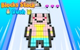 Blocks Stack Rush: Pixel Stacking Puzzle