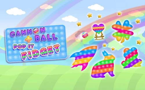 Cannon Ball & Pop It Fidget - Puzzle Arcade Game
