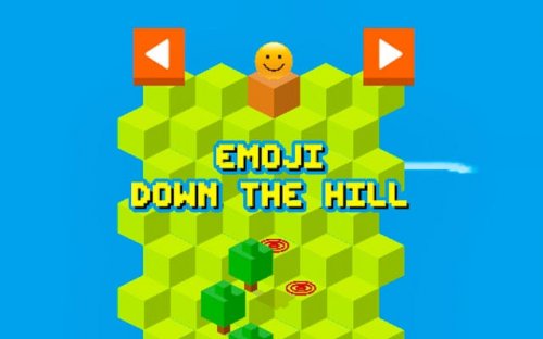 Emoji Down The Hill: Zigzag Adventure