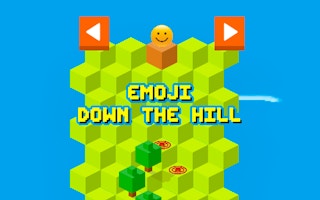 Emoji Down The Hill: Zigzag Adventure