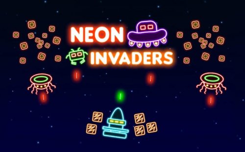 Neon Invaders: Retro Arcade precision fighter