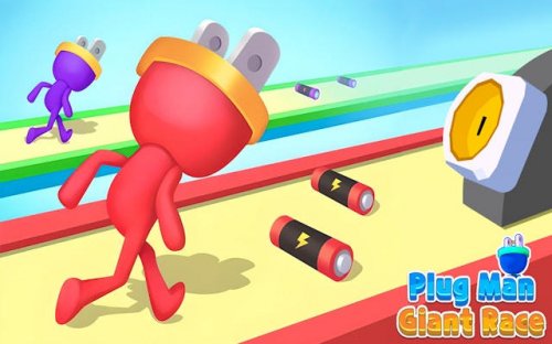 Plug Man Giant Race - Battery Arcade Runner