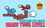 Squirrels and Acorn - Draw Your Level! Creative Platformer Game