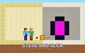 Steve and Alex House Escape Adventure Online Puzzle Game